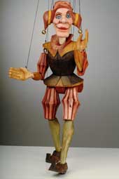 Jester puppet marionette K 014 - Click Image to Close